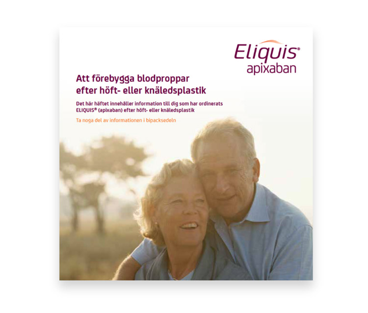 Eliquis® (apixaban) efter höft- eller knäledsinformation
